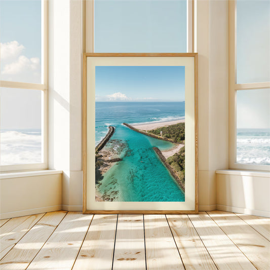 Torakina beach aerial Print
