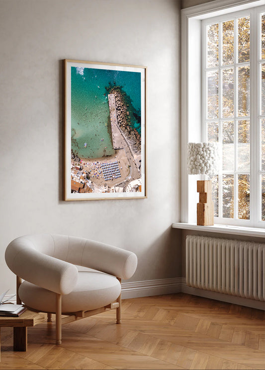 Cefalù Beach from Above