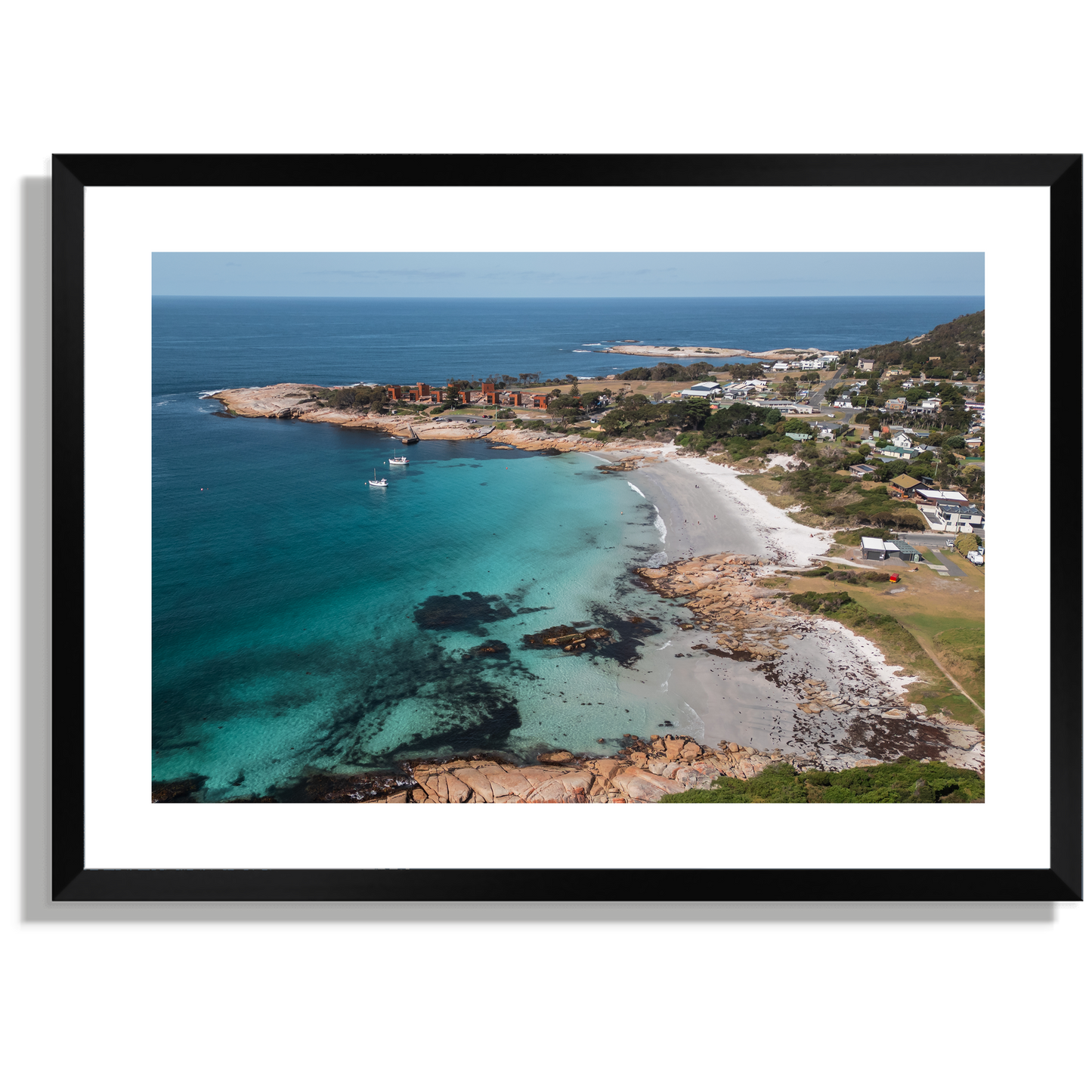 Wubbs Beach, Bicheno wide Print