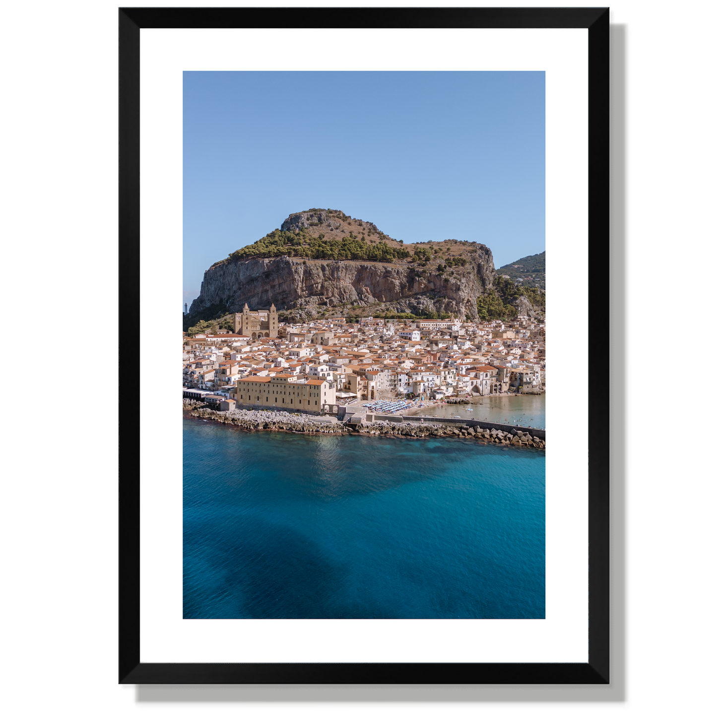 Cefalù Old Town from the Sea Portrait