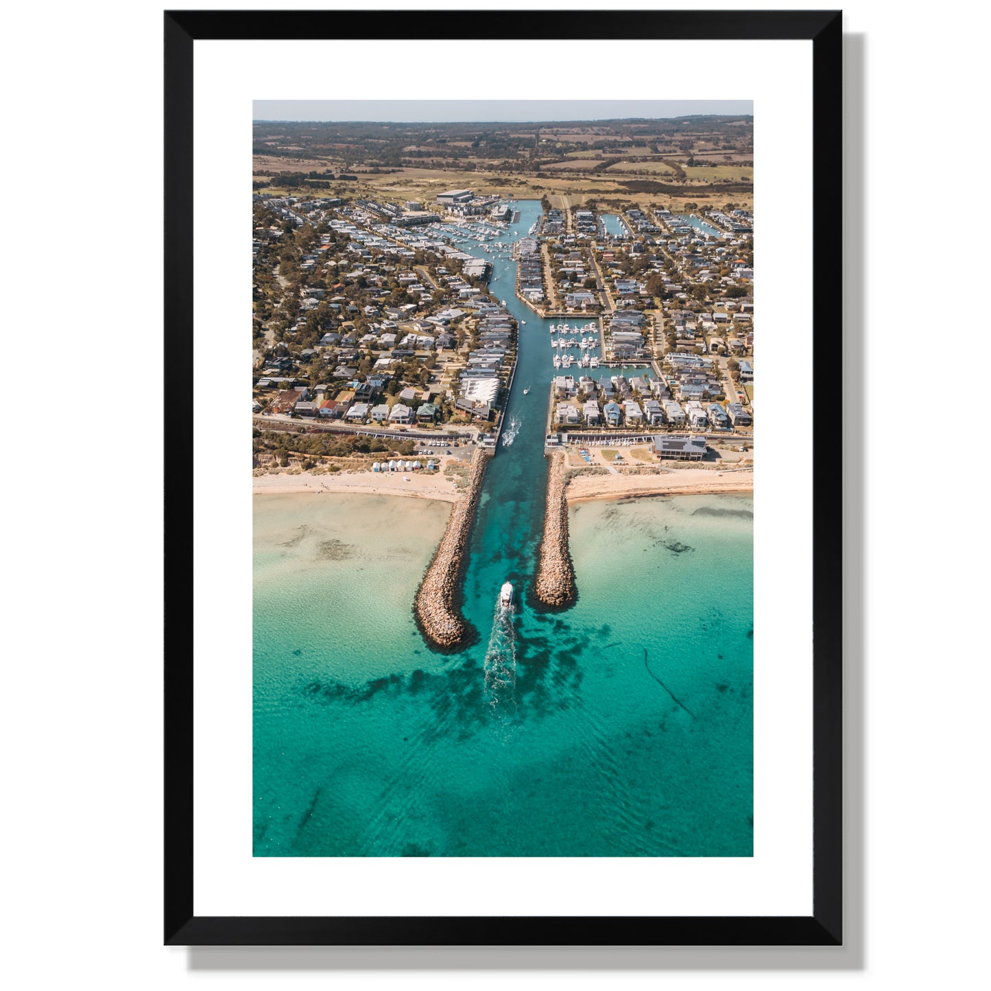 Safety beach inlet portrait