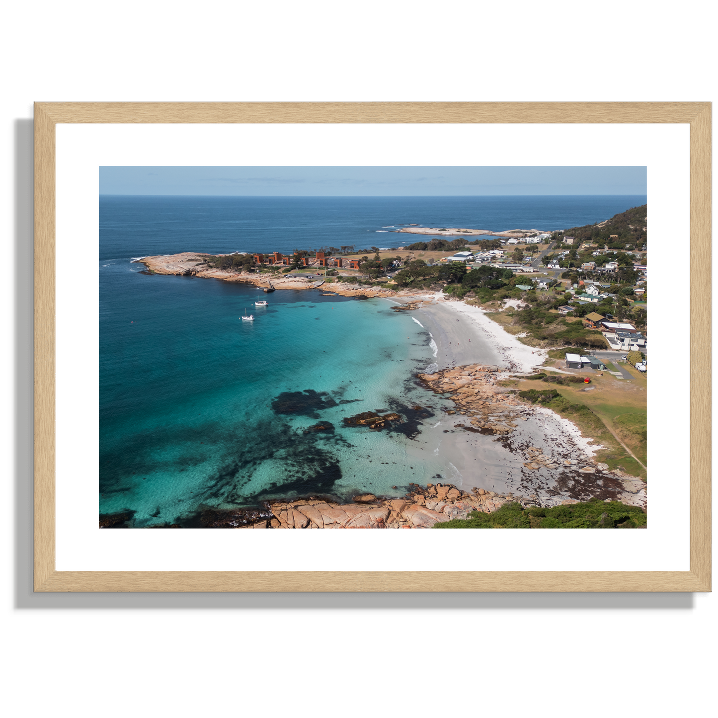 Wubbs Beach, Bicheno wide Print