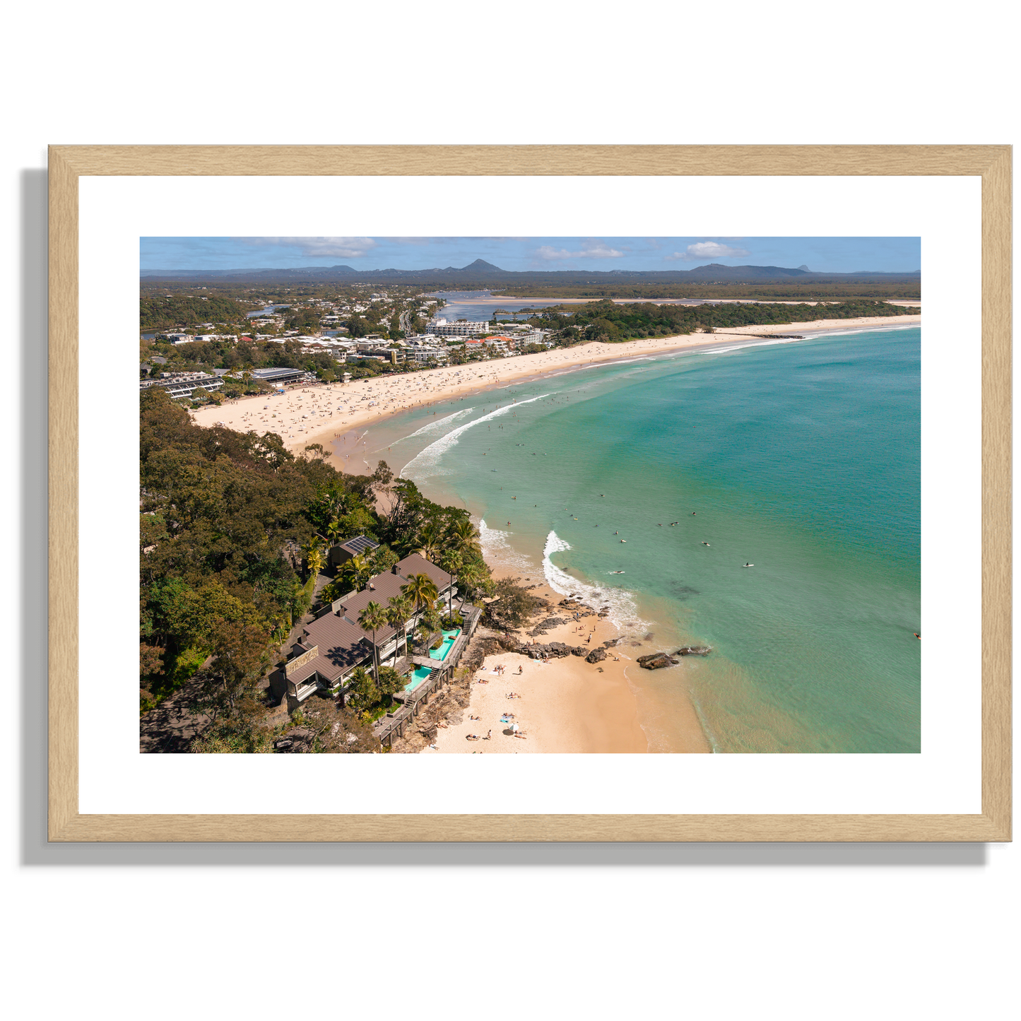 Noosa Main Beach and Laguna Bay Print