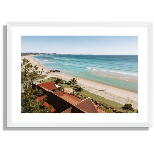 Over Kirra Surf lifesaving Club Print