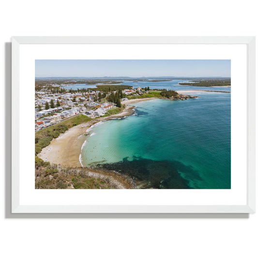 Convent beach to Yamba Beach Print