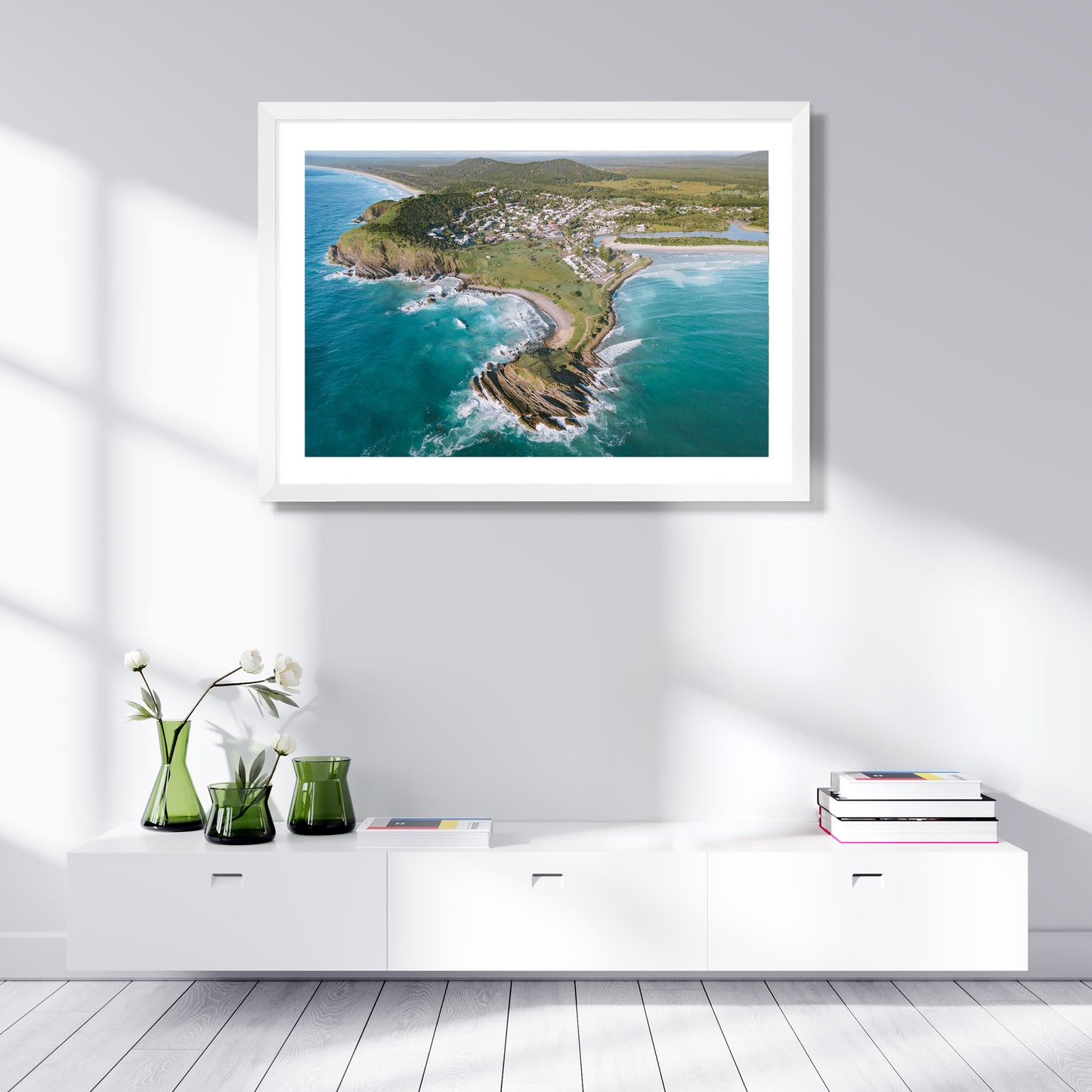Crescent Head Over view Print