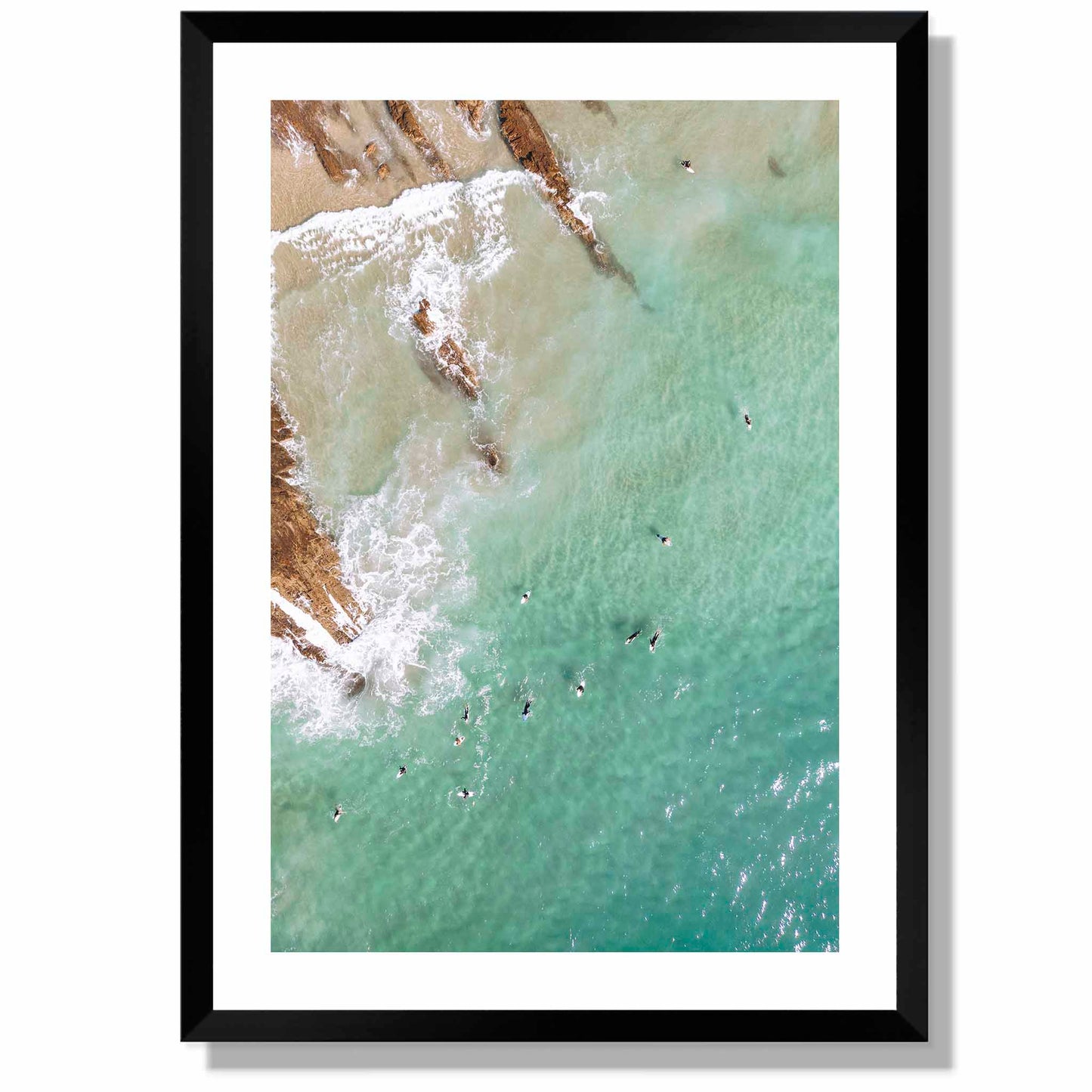 Snapper Rocks Aerial Surf Print – Coolangatta, QLD
