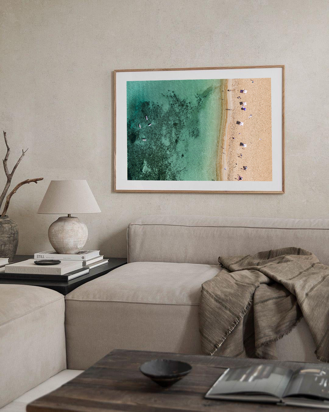 Above Prin Mordialloc Beach from above print – Coastal Reflections