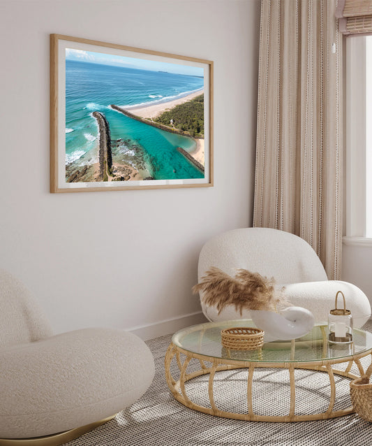 Brunswick river to beach Print