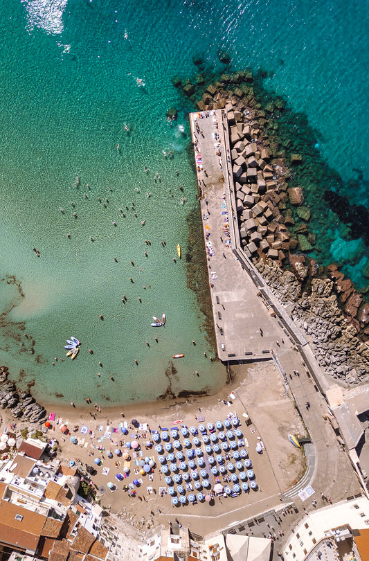 Cefalù Beach from Above