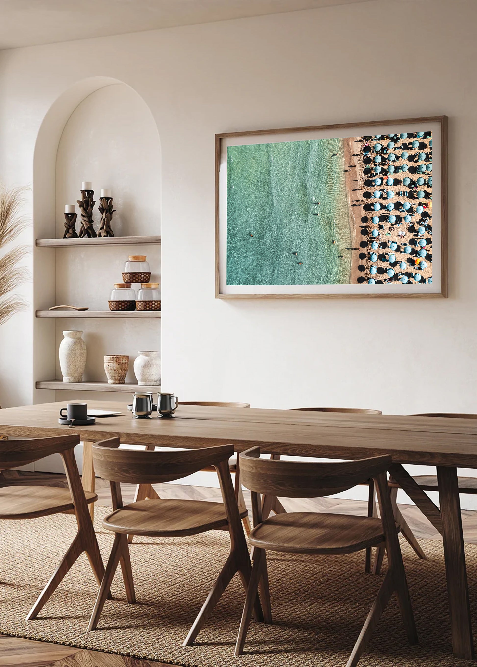 Overhead photo of San Vito Lo Capo beach in Sicily