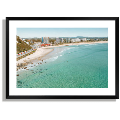 Kirra turquoise waters Print