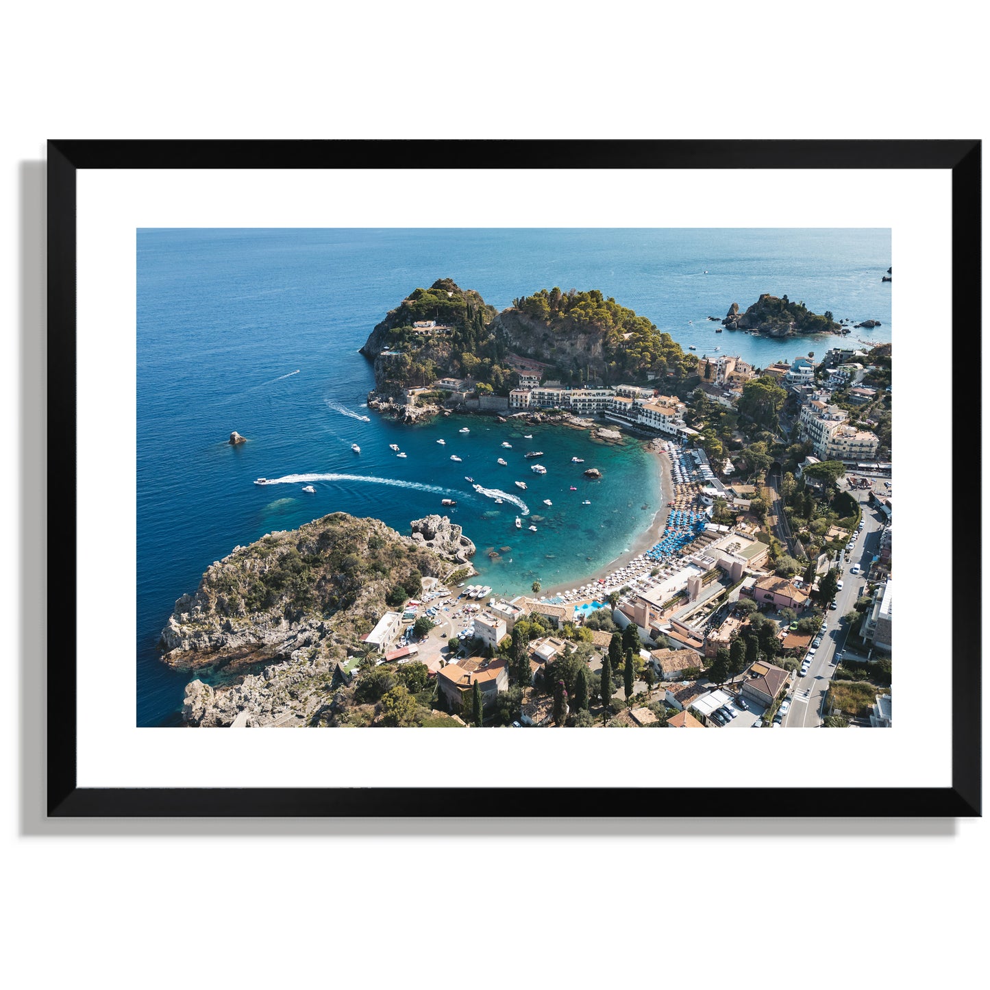 Spiaggia di Mazzarò Blue – Coastal Landscape Print