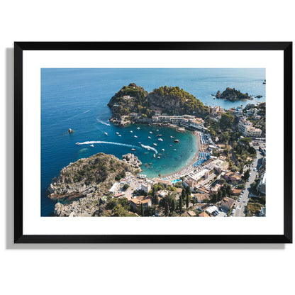 Spiaggia di Mazzarò Blue – Coastal Landscape Print