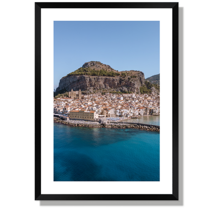 Cefalù Old Town from the Sea Portrait