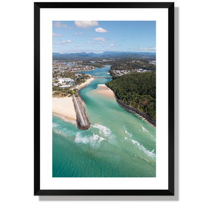 Tallebudgera beach and head land portrait