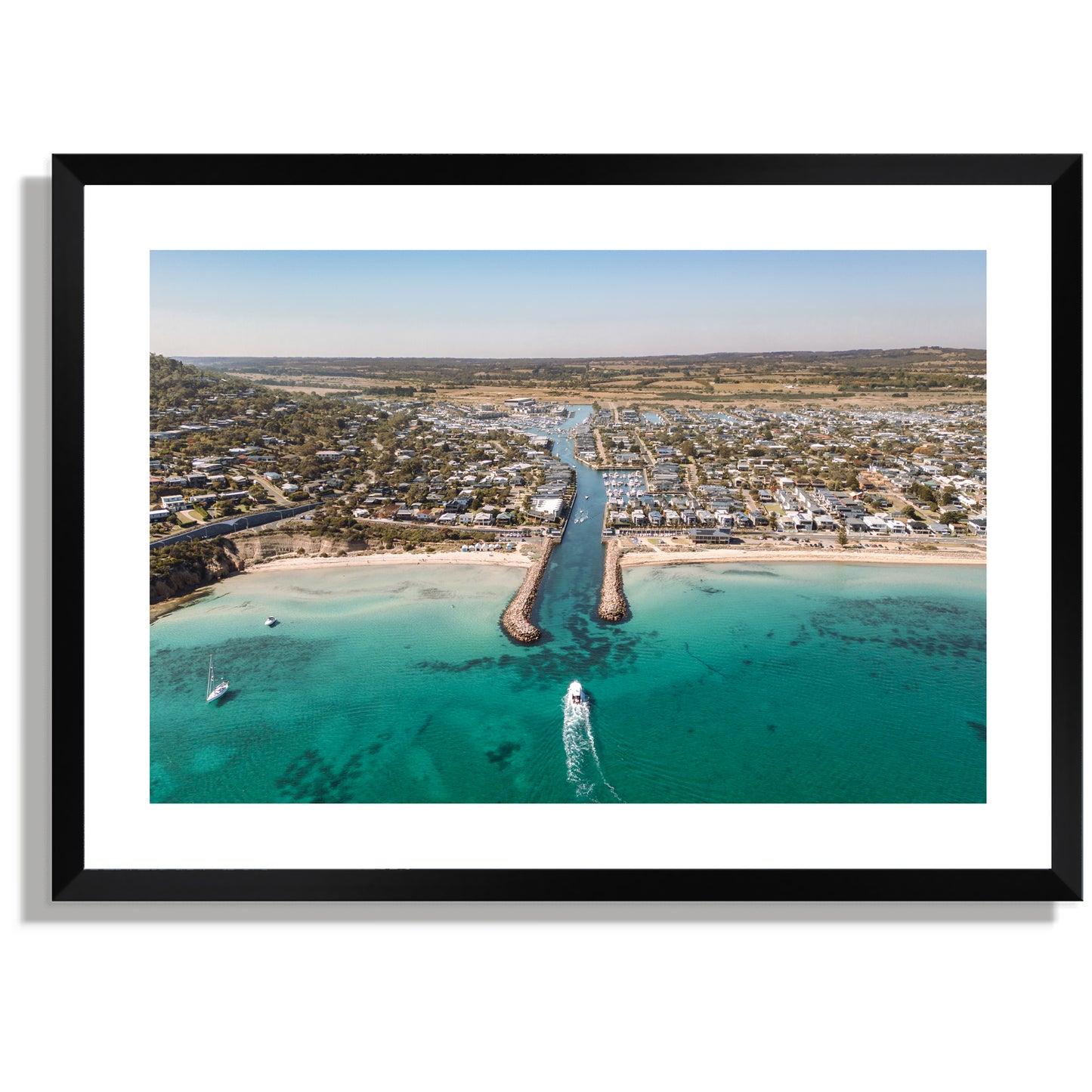 Safety beach inlet landscape