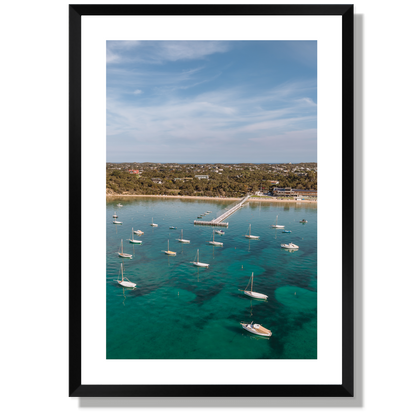 Sorrento Sailing Club Portrait Print