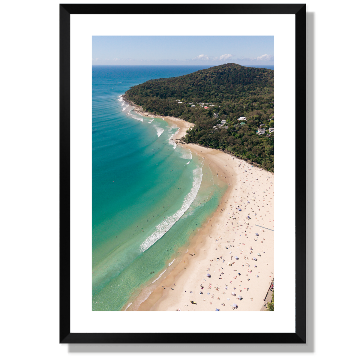 Noosa Main Beach Portrait Print