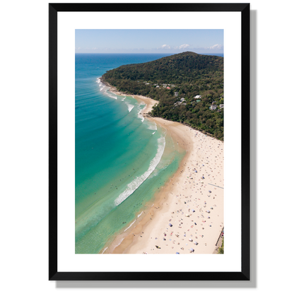 Noosa Main Beach Portrait Print