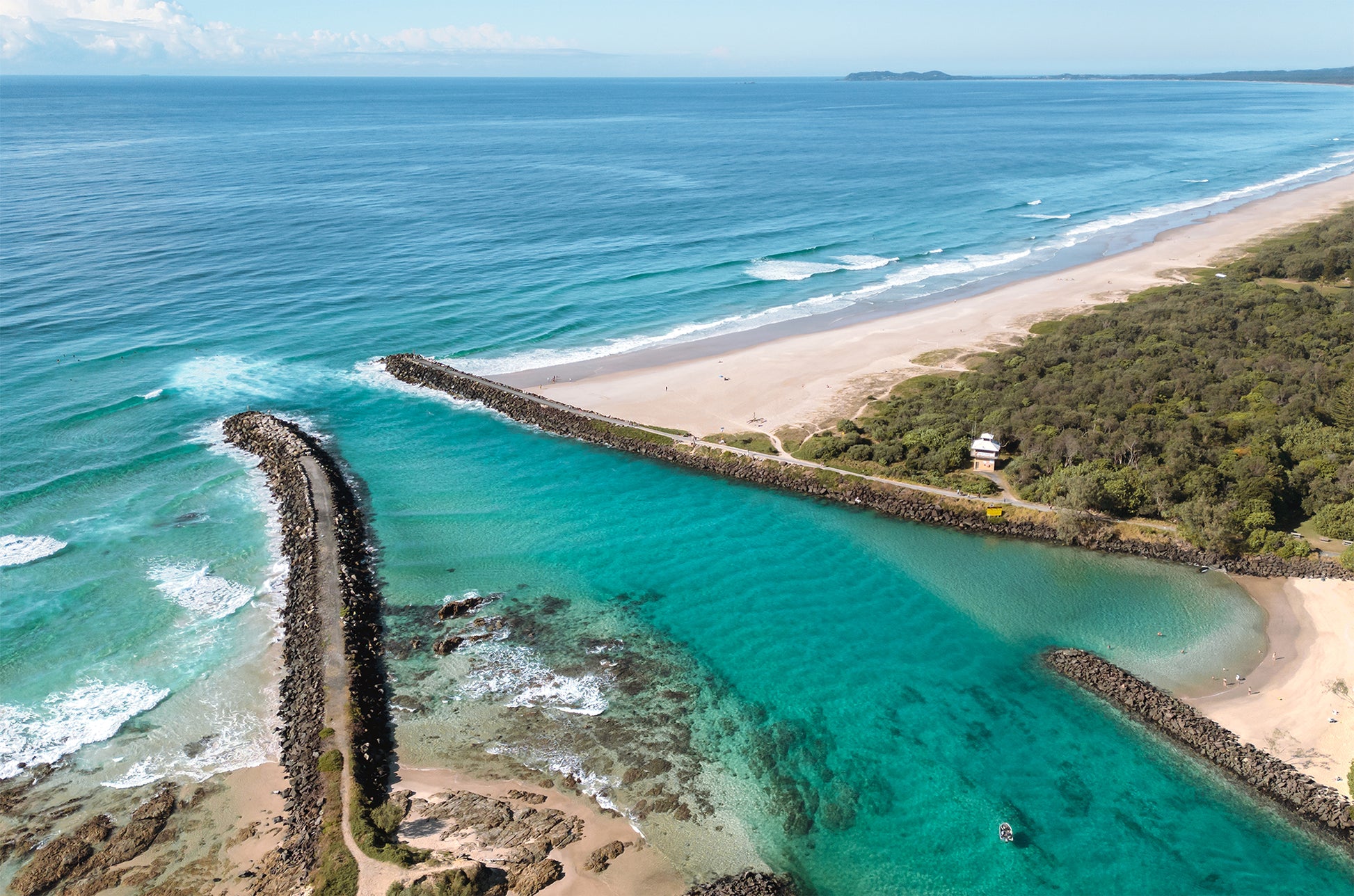 Brunswick river to beach Print
