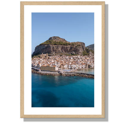 Cefalù Old Town from the Sea Portrait