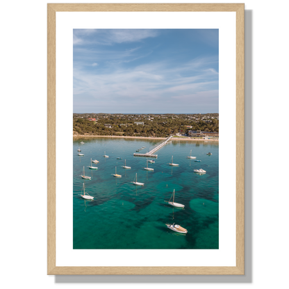 Sorrento Sailing Club Portrait Print