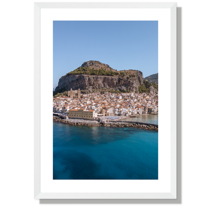 Cefalù Old Town from the Sea Portrait