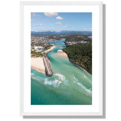 Tallebudgera beach and head land portrait