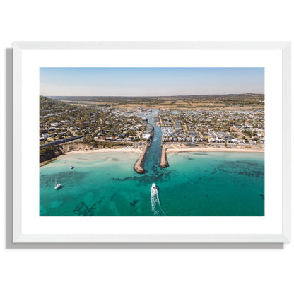 Safety beach inlet landscape