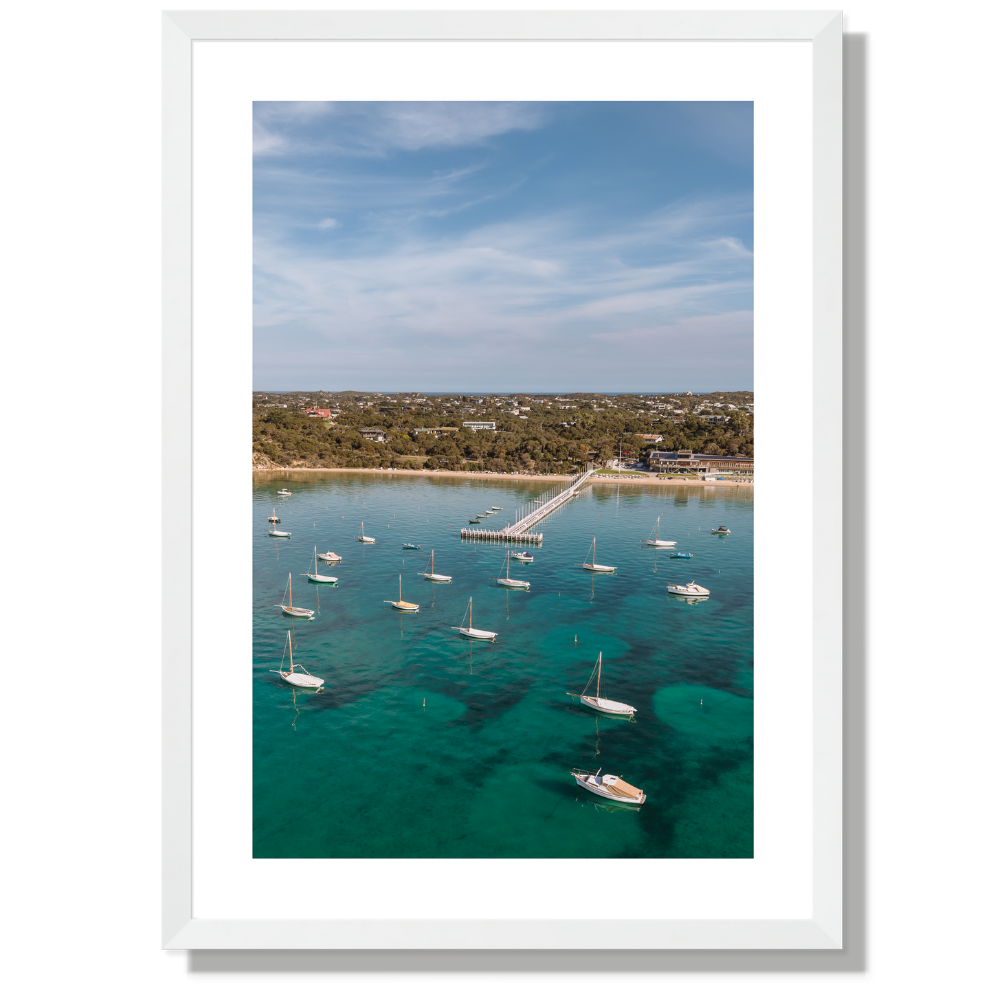 Sorrento Sailing Club Portrait Print