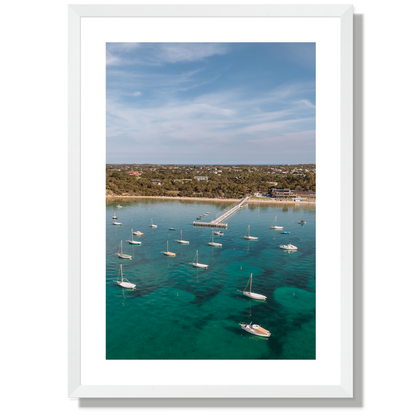 Sorrento Sailing Club Portrait Print
