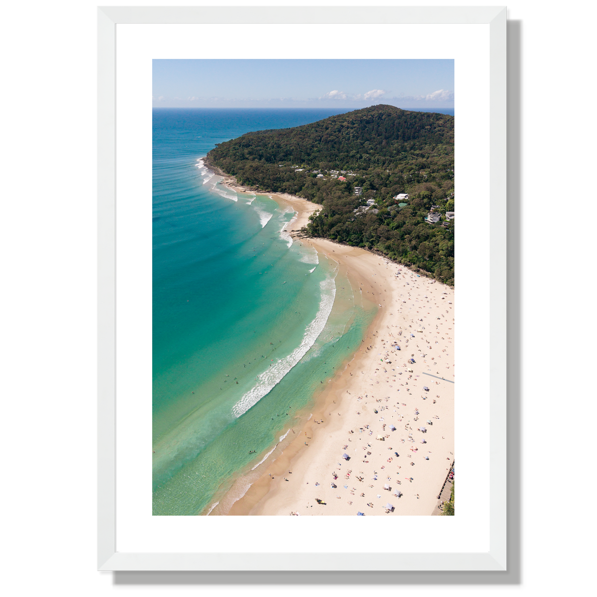 Noosa Main Beach Portrait Print