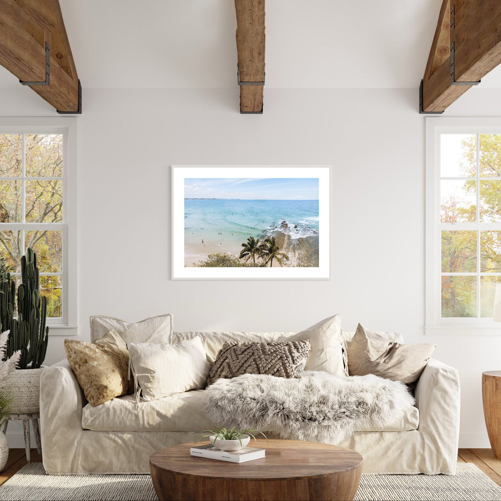 Snapper Rocks Beach Day Print | Gold Coast Coastal Wall Art | Surf ...