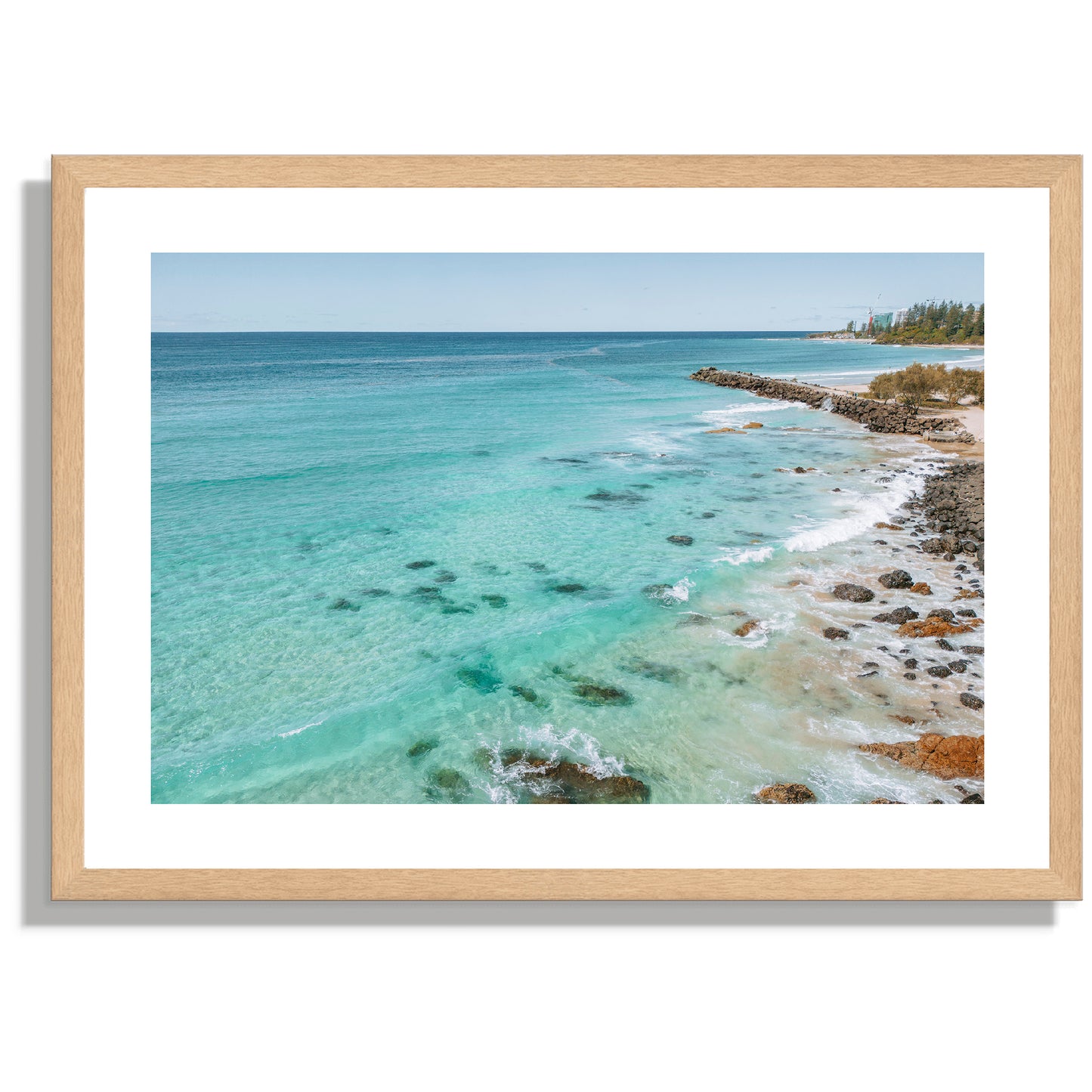 Kirra Sea wall Print