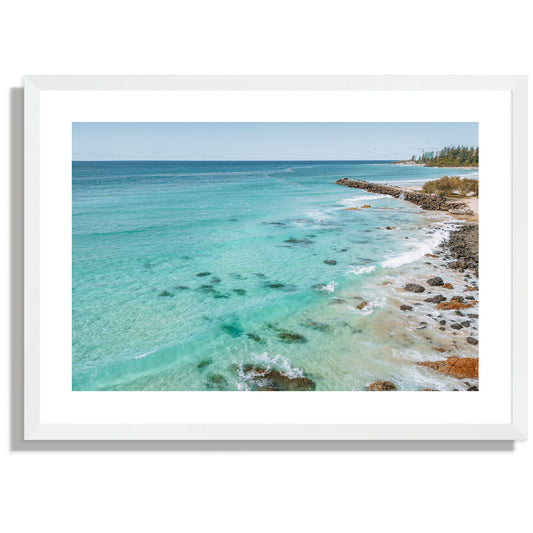 Kirra Sea wall Print